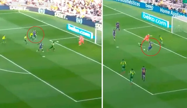 Lionel Messi anota hat trick en tres minutos en el Barcelona vs Eibar. Foto: Captura de video.