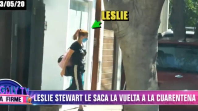 Leslie Stewart es captada incumpliendo la cuarentena