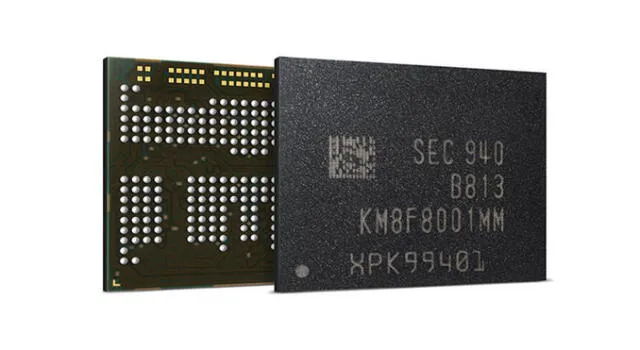 Samsung para sus nuevas memorias uMCP está empleando módulos de RAM de sus bloques LPDDR4X.