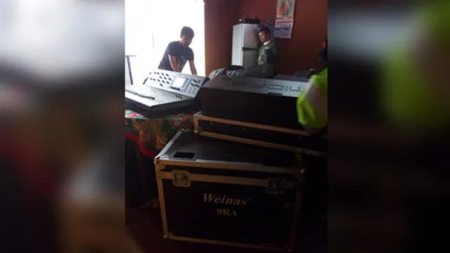 Comas: Policía Nacional y serenos recuperan instrumentos musicales robados de un concierto