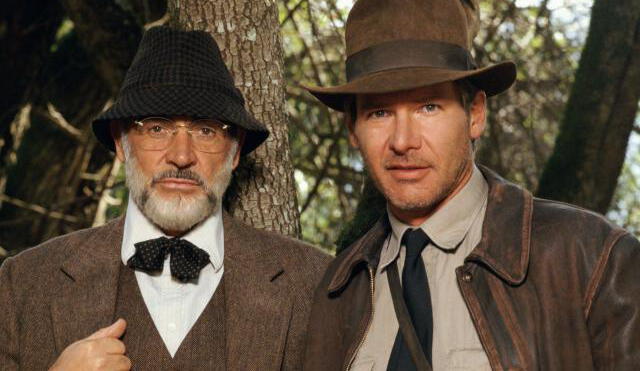 Sean Connery y Harrison Ford en Indiana Jones y la última cruzada.