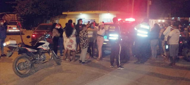 Agentes policiales investigan el presunto crimen por encargo en Sullana (Foto: Noticias Sullana)