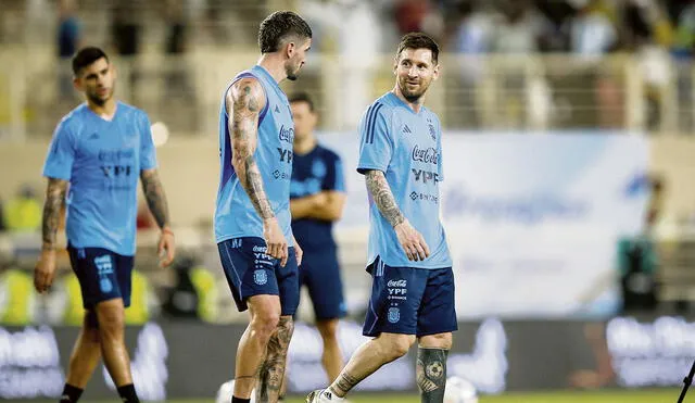Ilusionado. Messi se integró al plantel de Argentina pensando en el amistoso de mañana ante Emiratos Árabes Unidos. Foto: difusión
