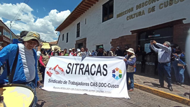 protesta. Trabajadores hoy protestarán en Sacsayhuaman.