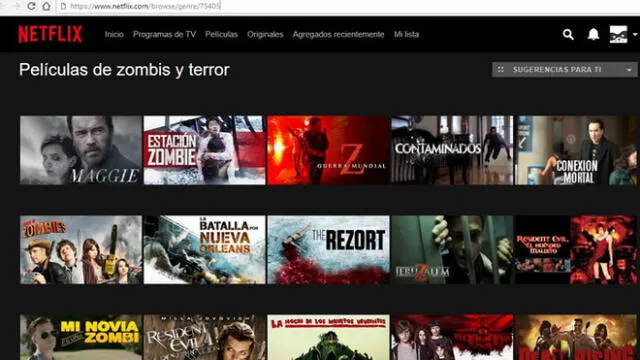 Código secreto de Netflix para ver películas de zombies y terror.