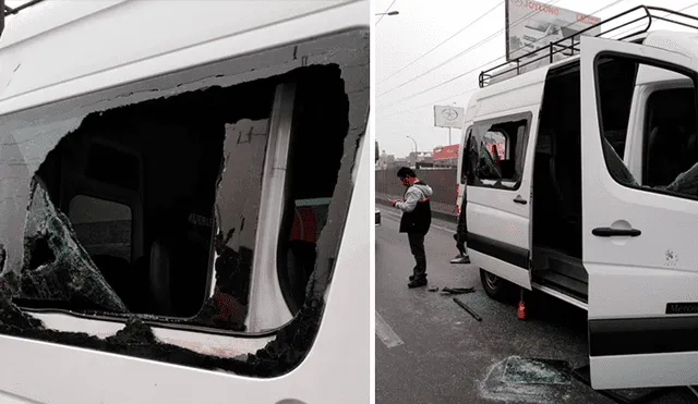 Los Olivos: Choferes destruyen camioneta de la Sutran [VIDEO]