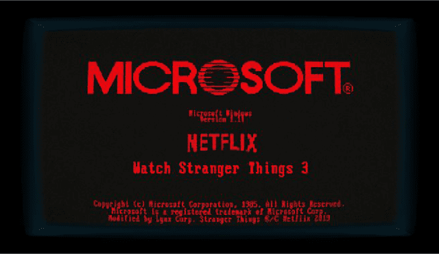 Microsoft lanza aplicación inspirada en la época de los 80's con temática de Stranger Things.
