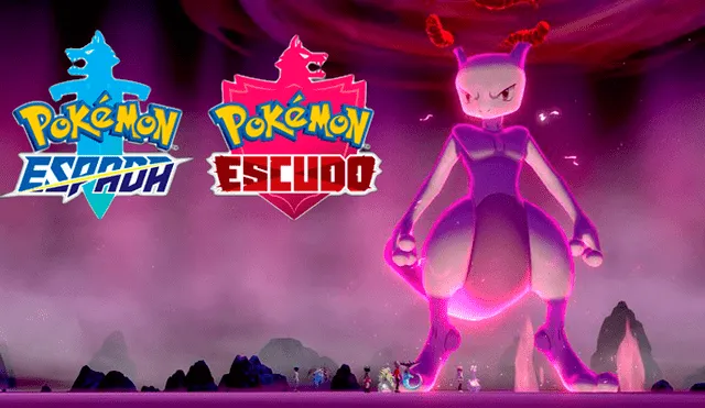 Mewtwo aparece en incursiones dinamax de Pokémon Espada y Escudo.