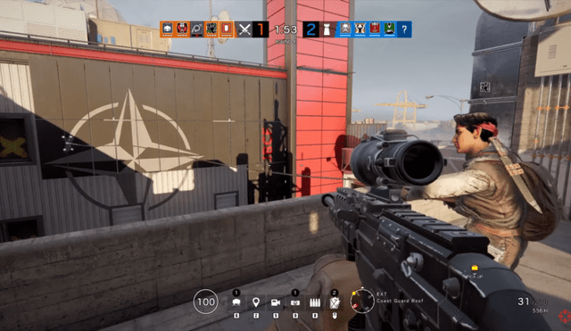 Así juega la operadora peruana Amaru en Rainbow Six Siege.