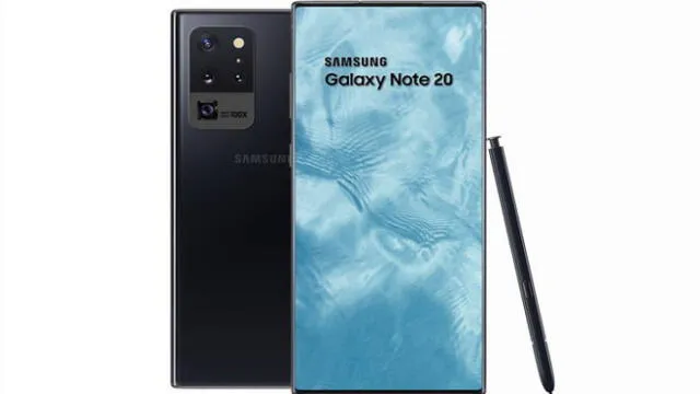 El Samsung Galaxy Note 20 tendrá biseles delgados y las dimensiones totales de la pantalla serán de 155.4 x 69.1 mm, lo que es exactamente una pantalla de 6.7 ".
