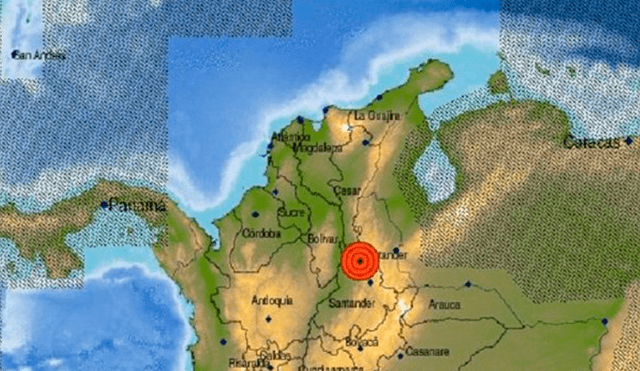 Sismo de 5,7 remeció gran parte de Colombia