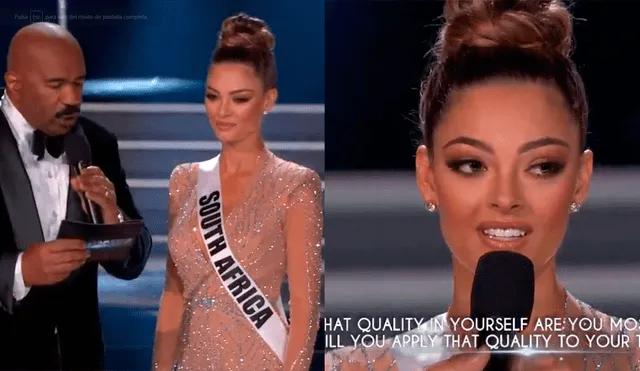 Demi-Leigh Nel-Peters se convirtió en Miss Universo con esta pregunta final [VIDEO]
