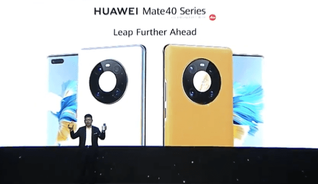 Presentación de la nueva serie insignia Huawei Mate 40. Foto: Huawei