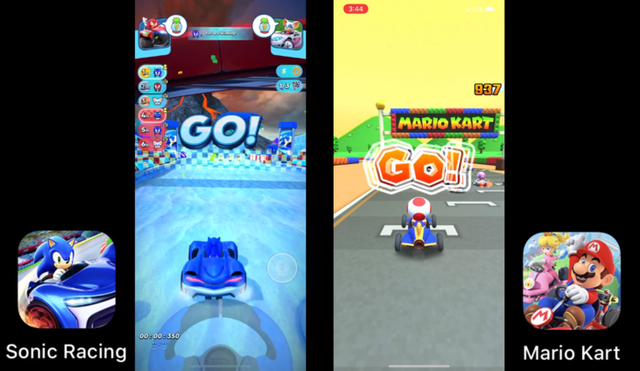 Mario Kart Tour vs Sonic Racing ¿Cuál es mejor?