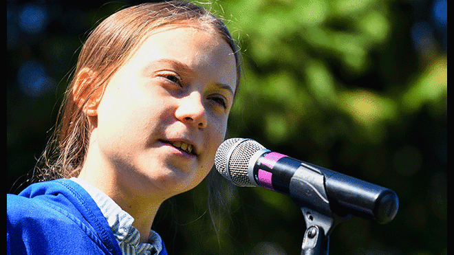 Greta Thunberg se perfila como una fuerte candidata para el Premio Nobel de la Paz 2019. Foto: AFP.