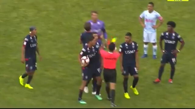 Diego Penny fue expulsado ante Real Garcilaso por tensa discusión con el árbitro [VIDEO]
