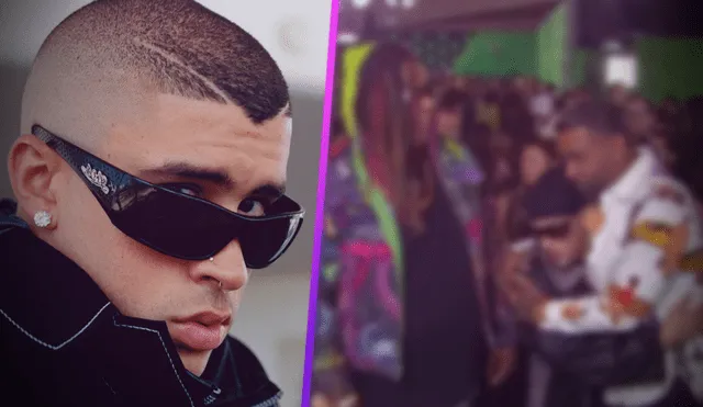 Bad Bunny interrumpe entrevista de Zion para saludarlo, luego de permanecer internado en un hospital. Foto: Composición