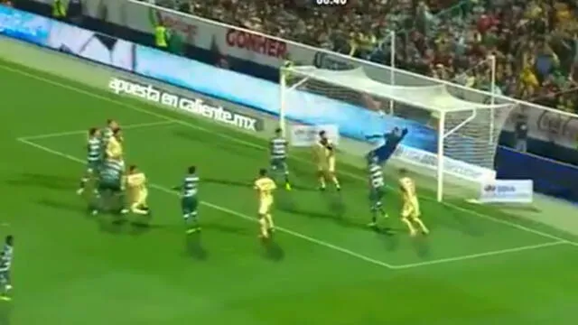 América vs Santos: Bruno Valdez anotó el 1-1 para las 'Águilas' [VIDEO]