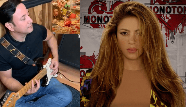 Productor musical cambia versión original de "Monotonía" de Shakira. Foto: composición LR/@monotonía/twitter/ captura de Twitter
