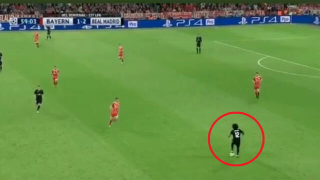 Real Madrid vs Bayern Múnich: ¡Maestro! El perfecto control de balón de Marcelo [VIDEO]