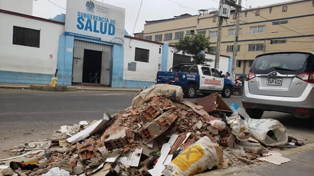 Trujillo: reportan desmonte frente a Gerencia de Salud