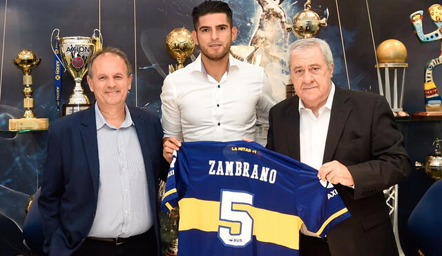 Carlos Zambrano jugará tres temporadas en el cuadro 'Xeneize'. Foto: Twitter