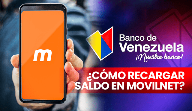 Puedes recargar tu saldo en Movilnet desde el Banco de Venezuela. El proceso es fácil y rápido. Foto: composición LR/Freepik/Banco de Venezuela