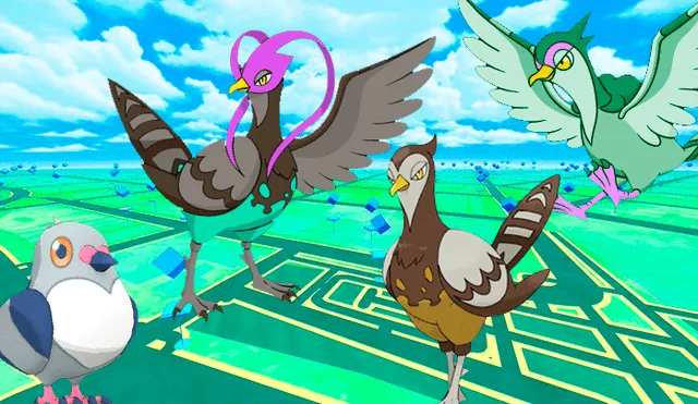 Pidove, Tranquil y Unfezant (macho y hembra) shiny llegan a Pokémon GO. Foto: composición La República.