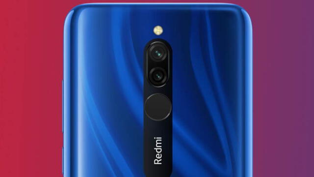 Xiaomi Redmi 8 llega con doble cámara trasera.