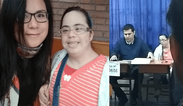Facebook: Joven con síndrome de down se ofreció como miembro de mesa [FOTOS]