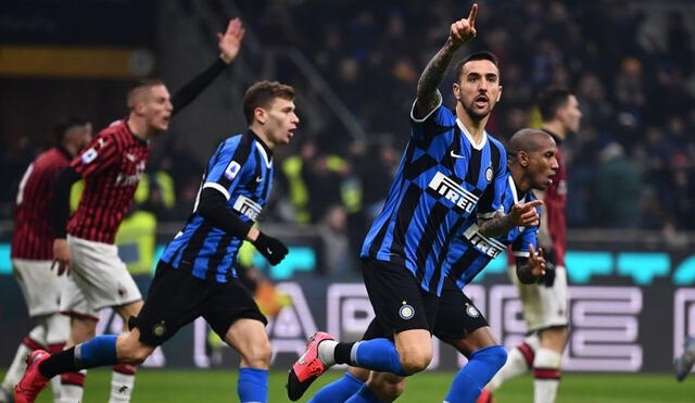 Inter venció a Milan por la fecha 23 de la Serie A. Foto: Twitter