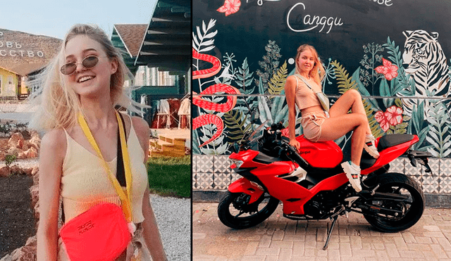 Anastasia Tropitsel murió en un aparatoso accidente cuando iba a bordo de una motocicleta a más de 100 Km/h. Foto: Instagram