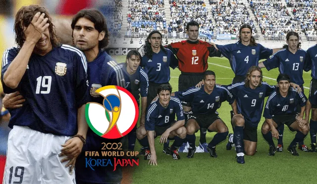 La Selección Argentina se fue dejando una pésima imagen en el Mundial de Corea Japón 2002. No pudieron ni llegar a Semifinales del torneo. Foto: composición de Fabrizio Oviedo/LR/El Gráfico/FIFA