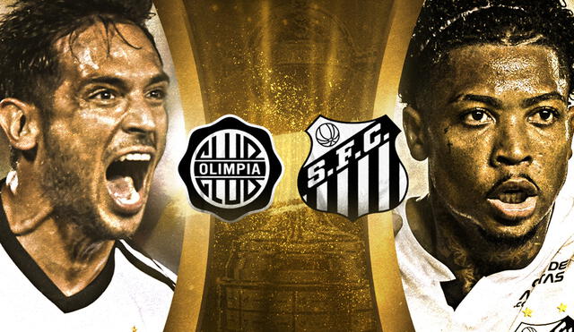 Olimpia vs Santos se enfrentan en la jornada 5 del Grupo G de la Copa Libertadores. Composición GLR/Fabrizio Oviedo