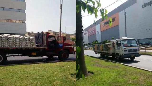 #YoDenuncio: camiones estacionados en zona prohibida en Jesús María