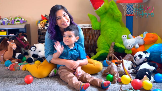 Chica Badabun presenta a su hijo Eros en Youtube