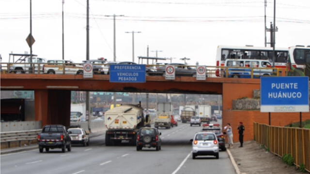 Cerrarán tránsito vehicular en puente Huánuco durante la madrugada de este sábado