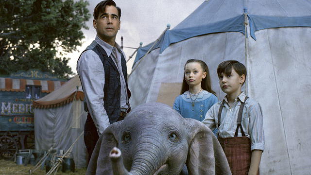 Dumbo y su cuidador: Colin Farrell