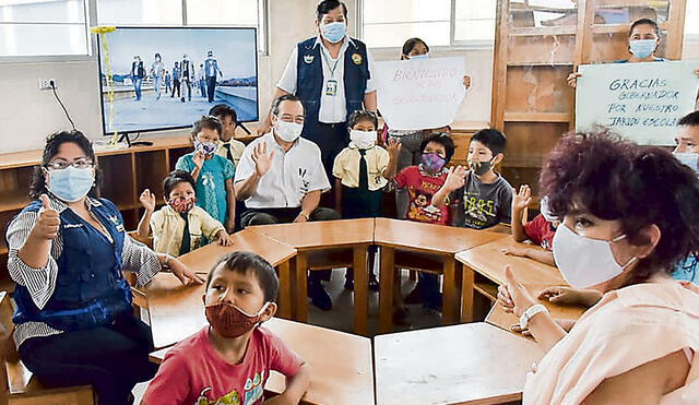 Madre de Dios. Niños del distrito de Fitzcarrald están listos.