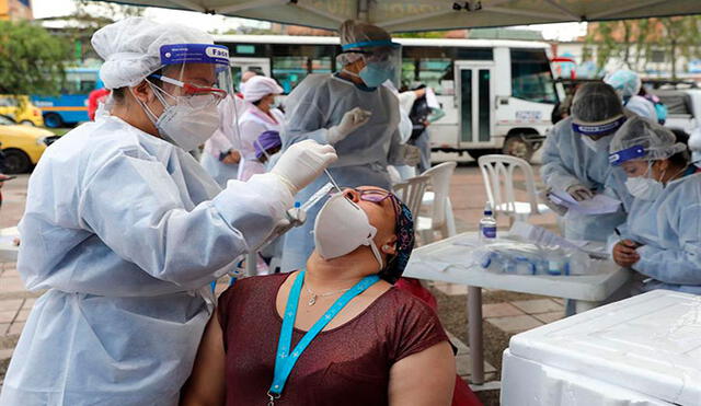 Colombia llega al medio millón de contagios de COVID-19 con un récord de 13.056 casos nuevos. Foto: EFE