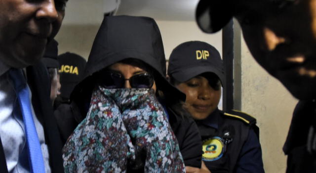 Exprimera dama guatemalteca enviada a prisión por corrupción electoral. Foto: AFP.