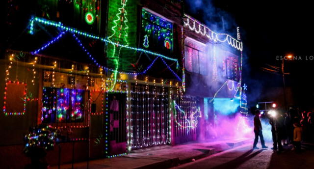 Barrio de Puno contagia la Navidad con su iluminación.