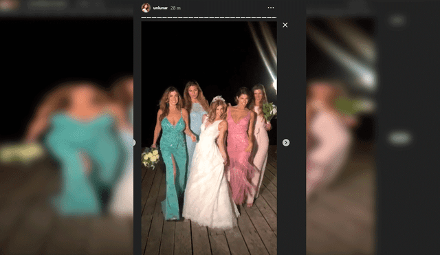 Stephanie y Bárbara Cayo sorprenden con sexys vestidos en boda de Fiorella [VIDEO]