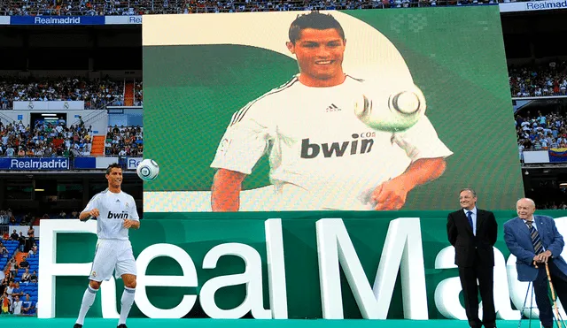 Cristiano Ronaldo: se cumple 11 años de la presentación del portugués en el Santiago Bernabéu. Foto: AFP