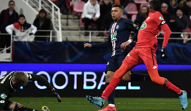 PSG goleó 6-1 al Dijon y clasificó a semifinales de la Copa de Francia. Foto: AFP.