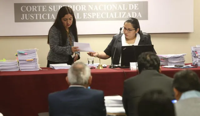 La jueza María Álvarez Camacho dirige la audiencia de prisión preventiva. Foto: Michael Ramón / La República