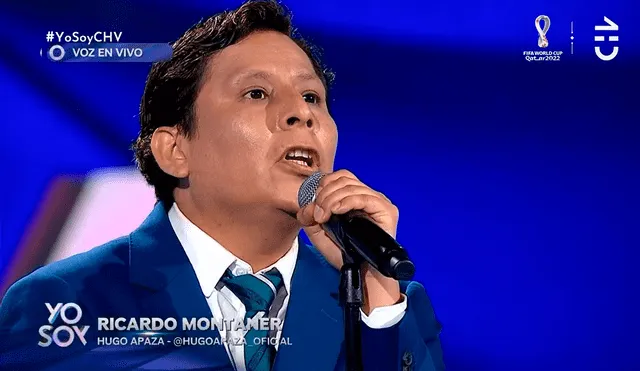Hugo Apaza, imitador de Ricardo Montaner, sorprendió al jurado de "Yo soy Chile". Foto: Captura Chilevisión