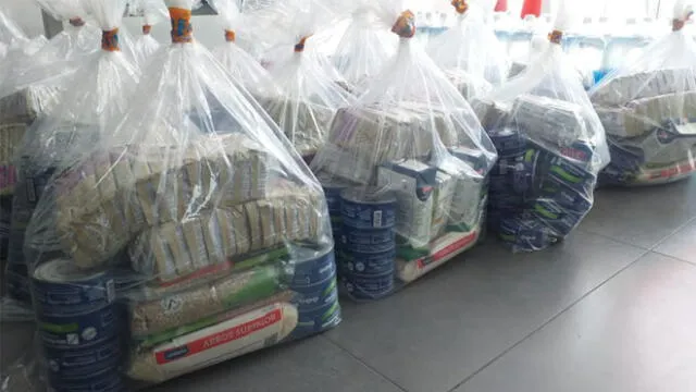 Conadis prevé entregar 20 canastas más en la semana siguiente. Foto: Omaped de Surco