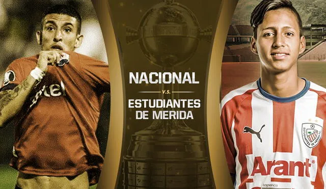 Nacional vs. Mérida por la segunda fecha del Grupo F de la Copa Libertadores. Foto: Diseño GLR