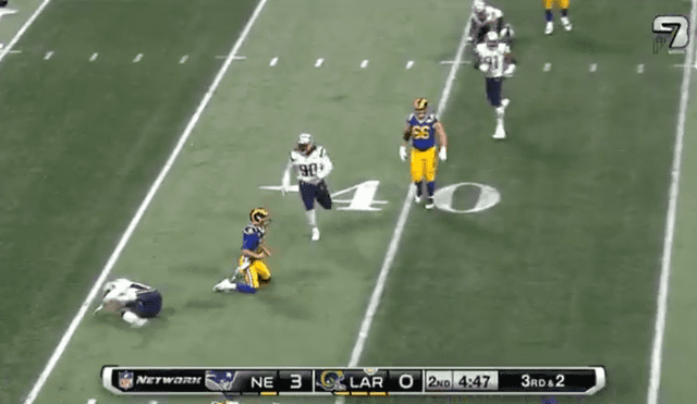 Super Bowl 2019 EN VIVO: Jared Goff falla jugada crucial y termina de rodillas [VIDEO]